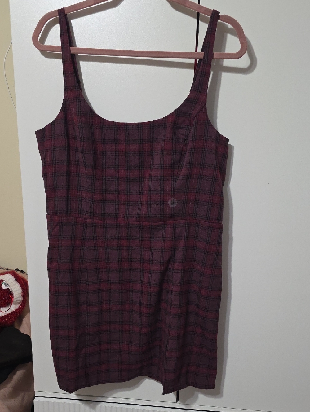 Aeropostale Burgundy and Black Plaid Skirt